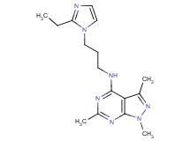 N-[3-(2-ethyl-1H-imidazol-1-yl)propyl]-1,3,6-trimethyl-1H-pyrazolo[3,4-d]pyrimidin-4-amine