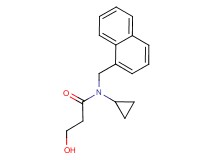 N-cyclopropyl-3-hydroxy-N-(1-naphthylmethyl)propanamide