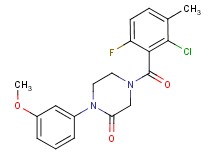4-(2-chloro-6-fluoro-3-methylbenzoyl)-1-(3-methoxyphenyl)-2-piperazinone
