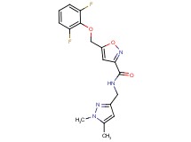 5-[(2,6-difluorophenoxy)methyl]-N-[(1,5-dimethyl-1H-pyrazol-3-yl)methyl]-3-isoxazolecarboxamide