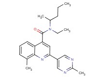 N-ethyl-8-methyl-N-(1-methylbutyl)-2-(2-methylpyrimidin-5-yl)quinoline-4-carboxamide