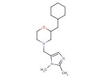 2-(cyclohexylmethyl)-4-[(1,2-dimethyl-1H-imidazol-5-yl)methyl]morpholine