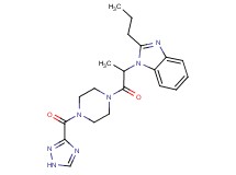 1-{1-methyl-2-oxo-2-[4-(1H-1,2,4-triazol-3-ylcarbonyl)piperazin-1-yl]ethyl}-2-propyl-1H-benzimidazole