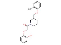 2-(2-{3-[(2-methylphenoxy)methyl]-1-piperidinyl}-2-oxoethoxy)phenol