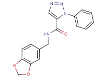 N-(1,3-benzodioxol-5-ylmethyl)-1-phenyl-1H-1,2,3-triazole-5-carboxamide