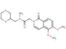 2-(5,6-dimethoxy-1-oxoisoquinolin-2(1H)-yl)-N-(1,4-dioxan-2-ylmethyl)-N-methylacetamide