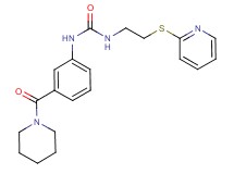 N-[3-(piperidin-1-ylcarbonyl)phenyl]-N'-[2-(pyridin-2-ylthio)ethyl]urea