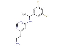 6-(2-aminoethyl)-N-[1-(3,5-difluorophenyl)ethyl]pyrimidin-4-amine