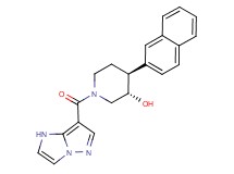 (3S*,4S*)-1-(1H-imidazo[1,2-b]pyrazol-7-ylcarbonyl)-4-(2-naphthyl)piperidin-3-ol