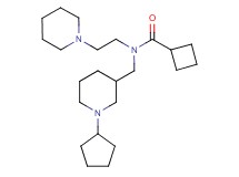 N-[(1-cyclopentyl-3-piperidinyl)methyl]-N-[2-(1-piperidinyl)ethyl]cyclobutanecarboxamide
