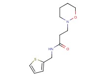 3-(1,2-oxazinan-2-yl)-N-(2-thienylmethyl)propanamide