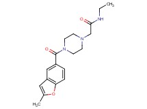 N-ethyl-2-{4-[(2-methyl-1-benzofuran-5-yl)carbonyl]-1-piperazinyl}acetamide