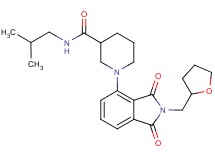 1-[1,3-dioxo-2-(tetrahydro-2-furanylmethyl)-2,3-dihydro-1H-isoindol-4-yl]-N-isobutyl-3-piperidinecarboxamide