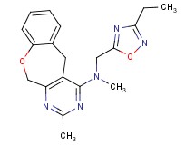 N-[(3-ethyl-1,2,4-oxadiazol-5-yl)methyl]-N,2-dimethyl-5,11-dihydro[1]benzoxepino[3,4-d]pyrimidin-4-amine