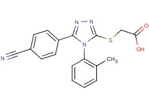 {[5-(4-cyanophenyl)-4-(2-methylphenyl)-4H-1,2,4-triazol-3-yl]thio}acetic acid