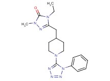 4-ethyl-2-methyl-5-{[1-(1-phenyl-1H-tetrazol-5-yl)piperidin-4-yl]methyl}-2,4-dihydro-3H-1,2,4-triazol-3-one
