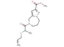 methyl 5-[2-(allylthio)propanoyl]-5,6,7,8-tetrahydro-4H-pyrazolo[1,5-a][1,4]diazepine-2-carboxylate