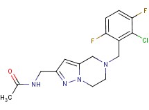 N-{[5-(2-chloro-3,6-difluorobenzyl)-4,5,6,7-tetrahydropyrazolo[1,5-a]pyrazin-2-yl]methyl}acetamide