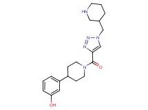 3-(1-{[1-(piperidin-3-ylmethyl)-1H-1,2,3-triazol-4-yl]carbonyl}piperidin-4-yl)phenol