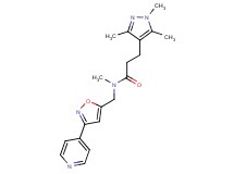 N-methyl-N-{[3-(4-pyridinyl)-5-isoxazolyl]methyl}-3-(1,3,5-trimethyl-1H-pyrazol-4-yl)propanamide
