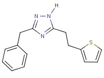 3-benzyl-5-[2-(2-thienyl)ethyl]-1H-1,2,4-triazole