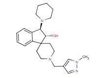 rel-(2R,3R)-1'-[(1-methyl-1H-pyrazol-4-yl)methyl]-3-(1-piperidinyl)-2,3-dihydrospiro[indene-1,4'-piperidin]-2-ol bis(trifluoroacetate) (salt)