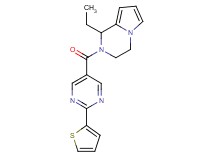 1-ethyl-2-{[2-(2-thienyl)-5-pyrimidinyl]carbonyl}-1,2,3,4-tetrahydropyrrolo[1,2-a]pyrazine