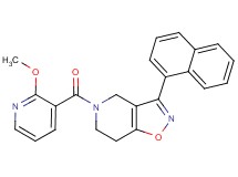 5-[(2-methoxy-3-pyridinyl)carbonyl]-3-(1-naphthyl)-4,5,6,7-tetrahydroisoxazolo[4,5-c]pyridine