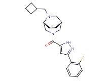 (1R*,5R*)-6-(cyclobutylmethyl)-3-{[3-(2-fluorophenyl)-1H-pyrazol-5-yl]carbonyl}-3,6-diazabicyclo[3.2.2]nonane