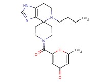 2-[(5-butyl-1,5,6,7-tetrahydro-1'H-spiro[imidazo[4,5-c]pyridine-4,4'-piperidin]-1'-yl)carbonyl]-6-methyl-4H-pyran-4-one