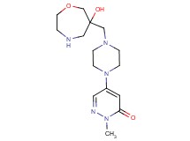 5-{4-[(6-hydroxy-1,4-oxazepan-6-yl)methyl]-1-piperazinyl}-2-methyl-3(2H)-pyridazinone dihydrochloride