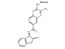 N-[(1R,2S)-2-hydroxy-2,3-dihydro-1H-inden-1-yl]-2,3-dimethyl-6-quinoxalinecarboxamide