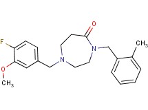 1-(4-fluoro-3-methoxybenzyl)-4-(2-methylbenzyl)-1,4-diazepan-5-one