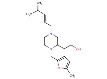 2-{1-[(5-methyl-2-furyl)methyl]-4-[(2E)-4-methyl-2-penten-1-yl]-2-piperazinyl}ethanol