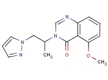 5-methoxy-3-[1-methyl-2-(1H-pyrazol-1-yl)ethyl]quinazolin-4(3H)-one