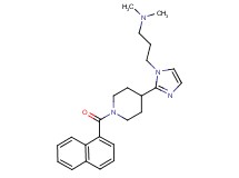 N,N-dimethyl-3-{2-[1-(1-naphthoyl)piperidin-4-yl]-1H-imidazol-1-yl}propan-1-amine