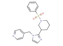 4-({2-[1-(phenylsulfonyl)piperidin-3-yl]-1H-imidazol-1-yl}methyl)pyridine