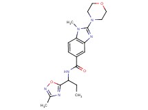 1-methyl-N-[1-(3-methyl-1,2,4-oxadiazol-5-yl)propyl]-2-(4-morpholinyl)-1H-benzimidazole-5-carboxamide