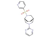(1S*,5R*)-6-(3-pyridinylsulfonyl)-3-(2-pyrimidinyl)-3,6-diazabicyclo[3.2.2]nonane