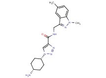 1-(cis-4-aminocyclohexyl)-N-[(1,5-dimethyl-1H-indazol-3-yl)methyl]-1H-1,2,3-triazole-4-carboxamide