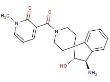 3-{[(2R*,3R*)-3-amino-2-hydroxy-2,3-dihydro-1'H-spiro[indene-1,4'-piperidin]-1'-yl]carbonyl}-1-methyl-2(1H)-pyridinone