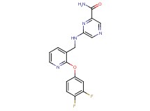 6-({[2-(3,4-difluorophenoxy)pyridin-3-yl]methyl}amino)pyrazine-2-carboxamide