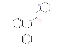 N-(2,2-diphenylethyl)-2-(3-morpholinyl)acetamide hydrochloride