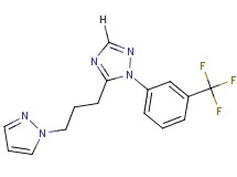 5-[3-(1H-pyrazol-1-yl)propyl]-1-[3-(trifluoromethyl)phenyl]-1H-1,2,4-triazole