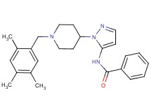 N-{1-[1-(2,4,5-trimethylbenzyl)-4-piperidinyl]-1H-pyrazol-5-yl}benzamide