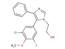2-[5-(3-chloro-5-fluoro-4-methoxyphenyl)-4-phenyl-1H-imidazol-1-yl]ethanol