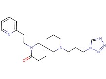 2-(2-pyridin-2-ylethyl)-8-[3-(1H-tetrazol-1-yl)propyl]-2,8-diazaspiro[5.5]undecan-3-one