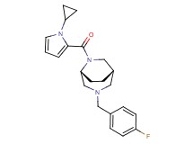 (1S*,5R*)-6-[(1-cyclopropyl-1H-pyrrol-2-yl)carbonyl]-3-(4-fluorobenzyl)-3,6-diazabicyclo[3.2.2]nonane