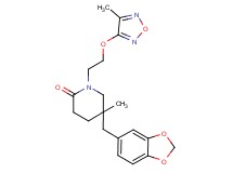 5-(1,3-benzodioxol-5-ylmethyl)-5-methyl-1-{2-[(4-methyl-1,2,5-oxadiazol-3-yl)oxy]ethyl}piperidin-2-one