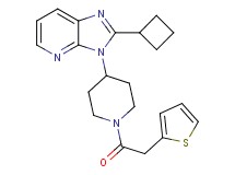 2-cyclobutyl-3-[1-(2-thienylacetyl)-4-piperidinyl]-3H-imidazo[4,5-b]pyridine